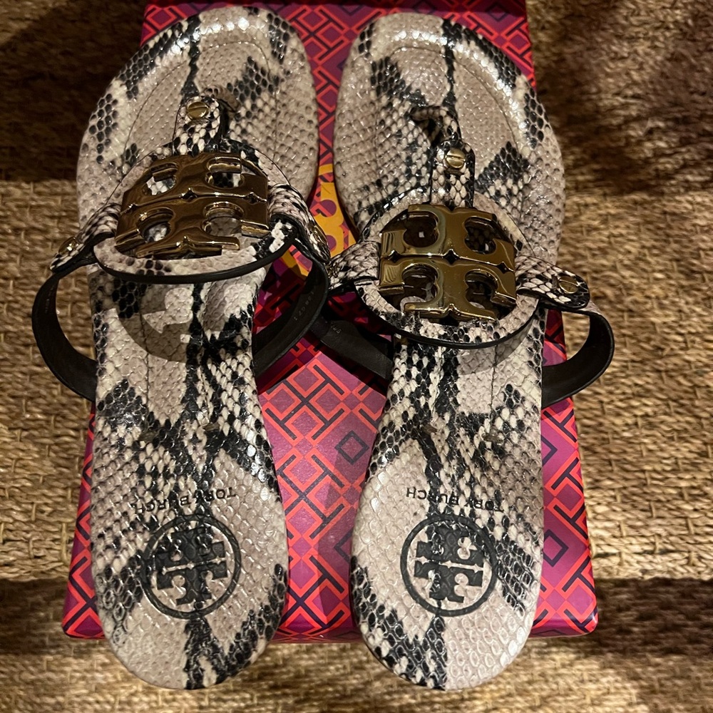 Python Miller Tory Burch Millers Size 9. Gently worn, kept in cloth bag.